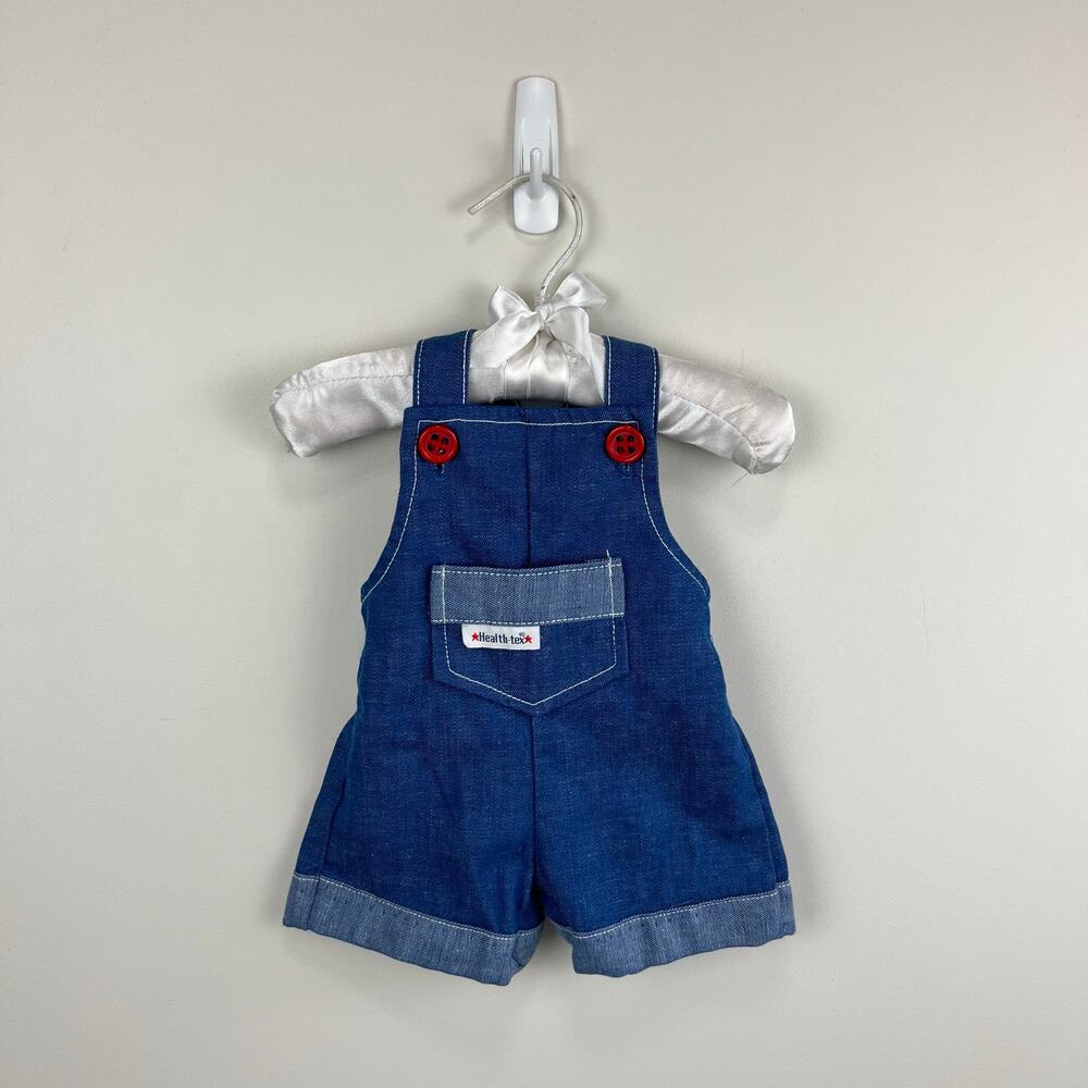 Vintage Healthtex Blue Jean Shortall Romper 3 Months USA